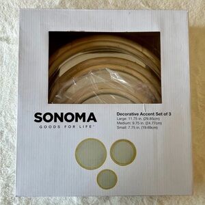 SONOMA 3 PC Mirrored Wall/Table Accent Set